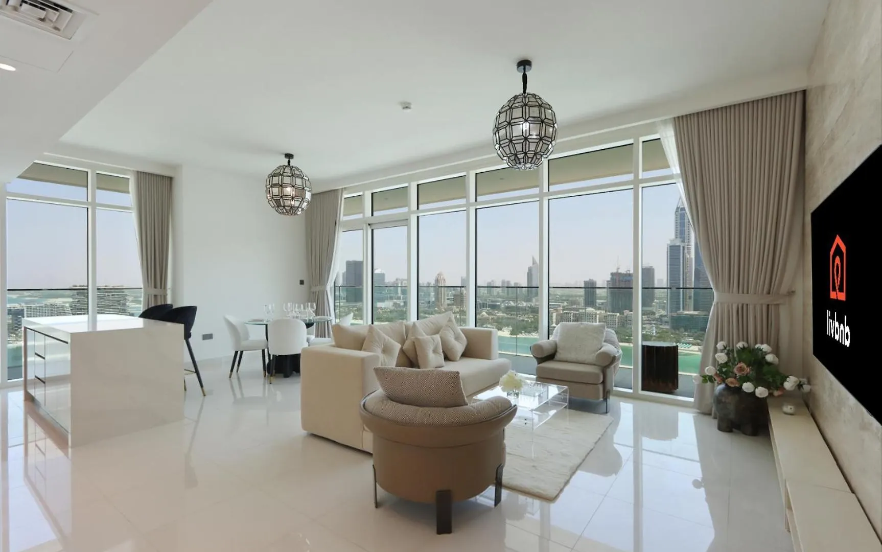 Livbnb- 3Br With Marina Skyline View Dubai Apartment