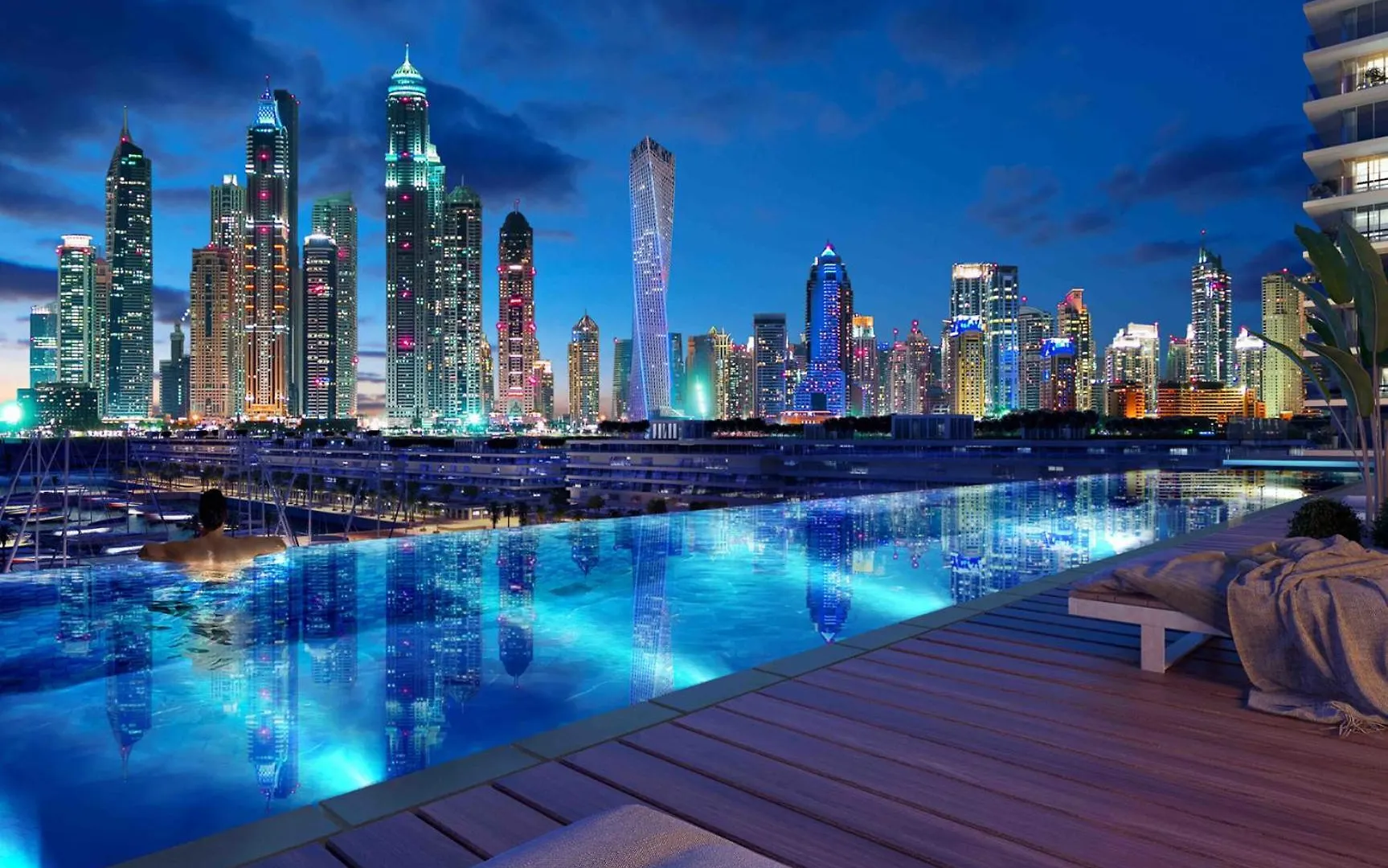 Livbnb- 3Br With Marina Skyline View Dubai Apartment